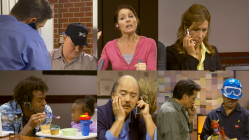 On a conference call, everyone is in their own world